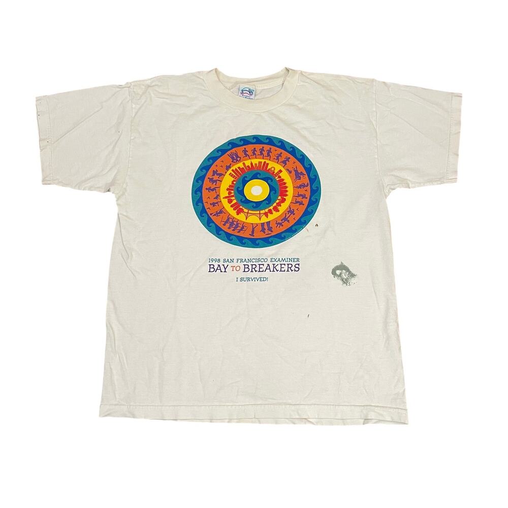 Vtg 1998 San Francisco Examiner Bay to Breakers Tee - Size L
